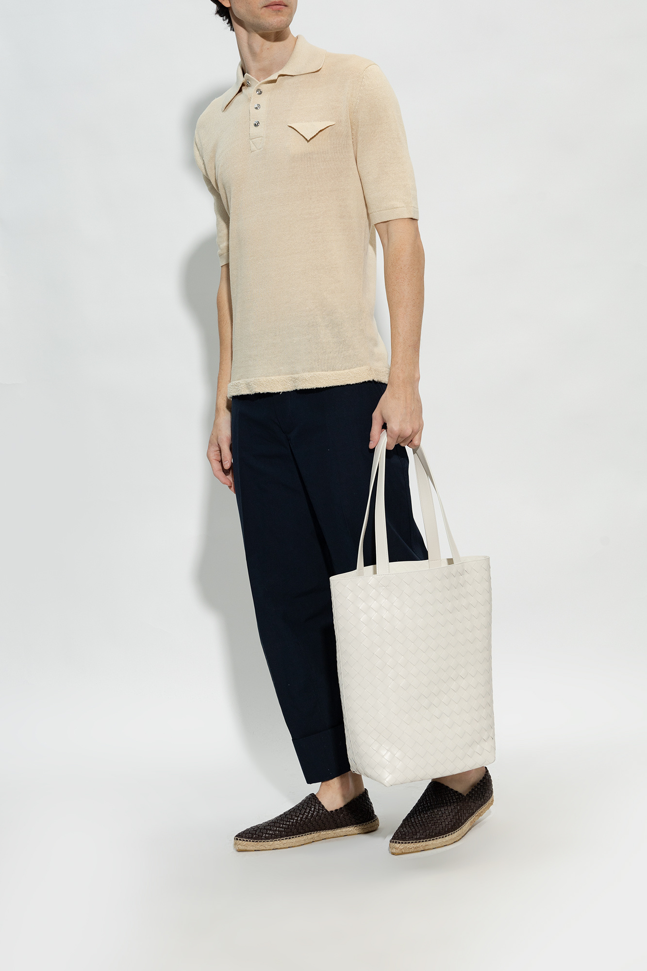 Brown 'Tubular Lagoon' espadrilles Bottega Veneta